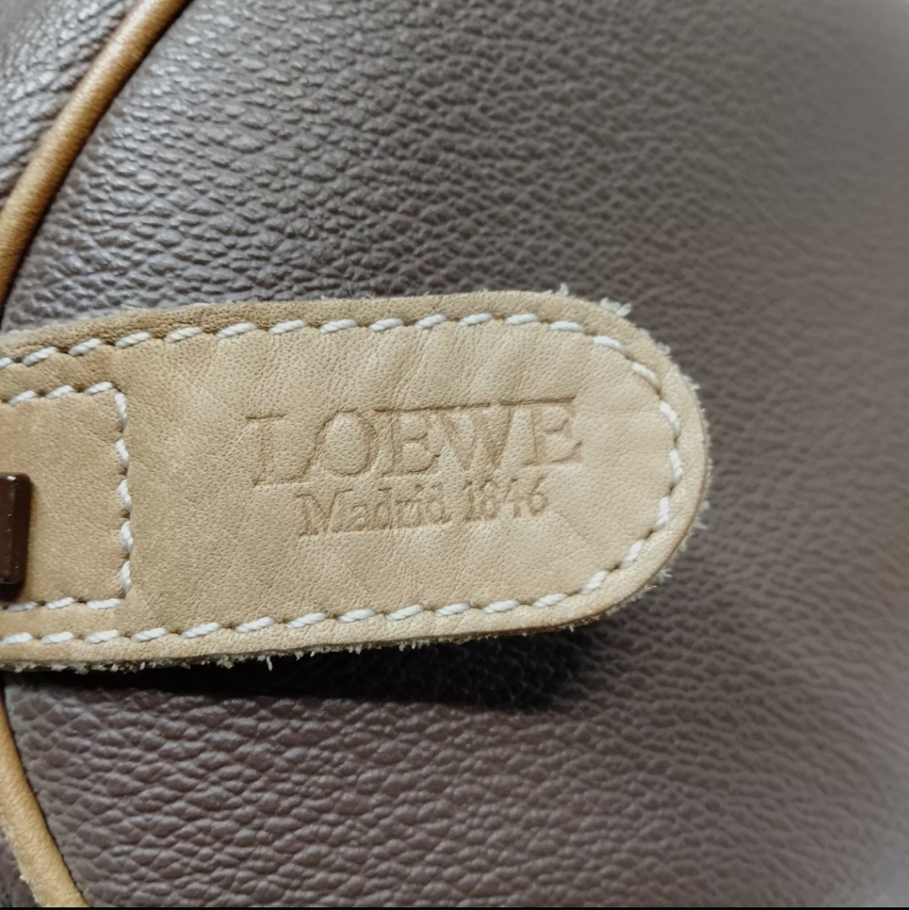 LOEWE Brown Leather Amazona Anagram Boston Bag/Satchel - Perfect Fall - Picture 4 of 9